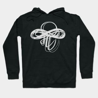 Marathi Text Me I am Infinite White Hoodie